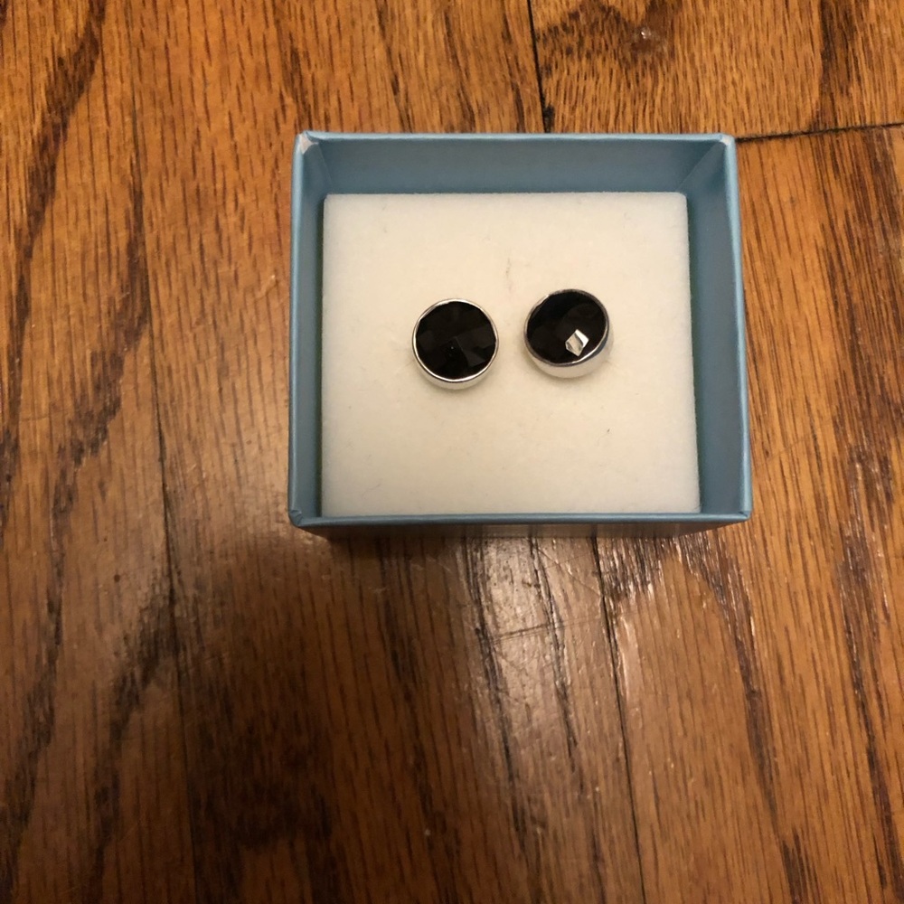 Black Onyx Stud Earrings